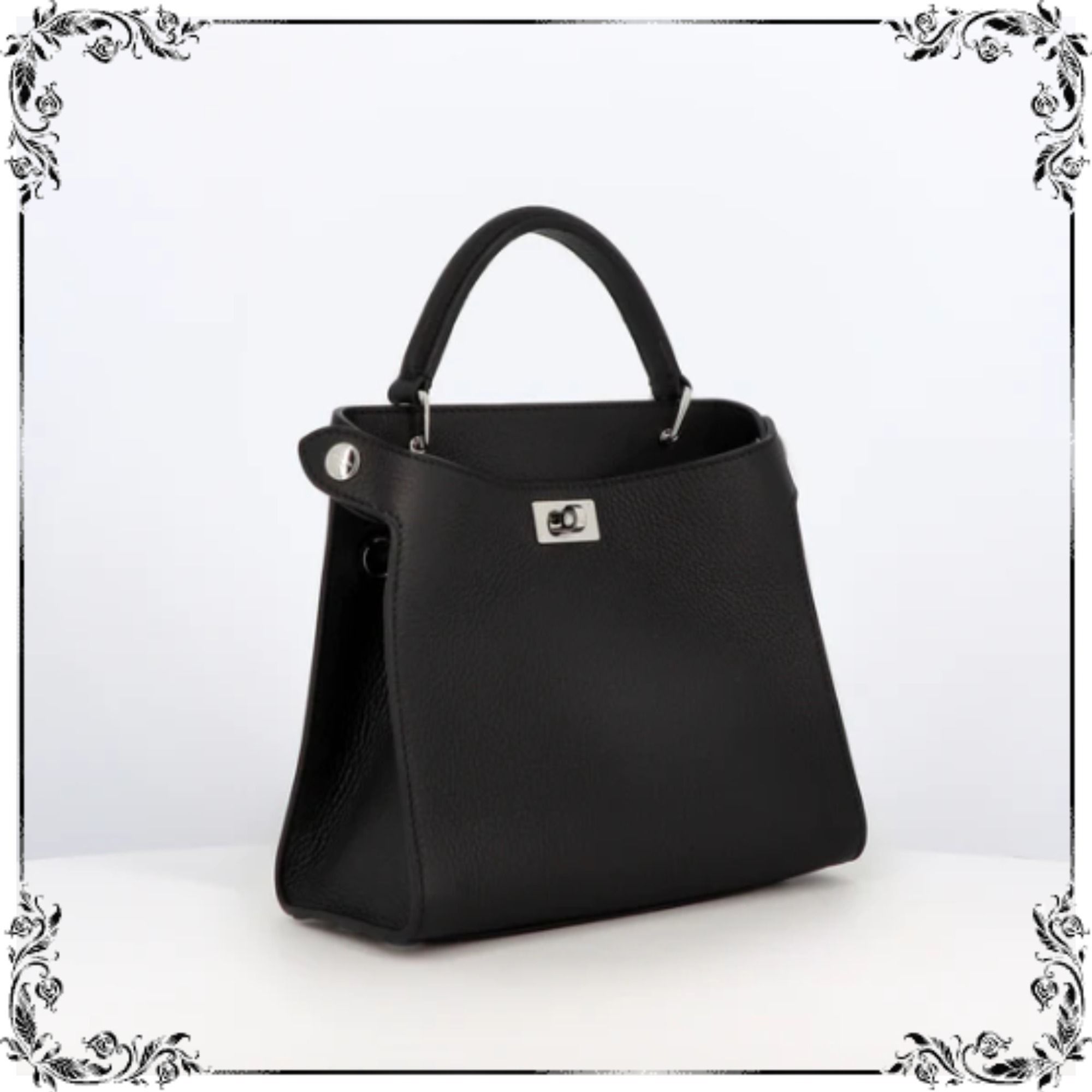 michino PARIS ルテス レザーハンドバッグ 2colors 〇関送無料〇