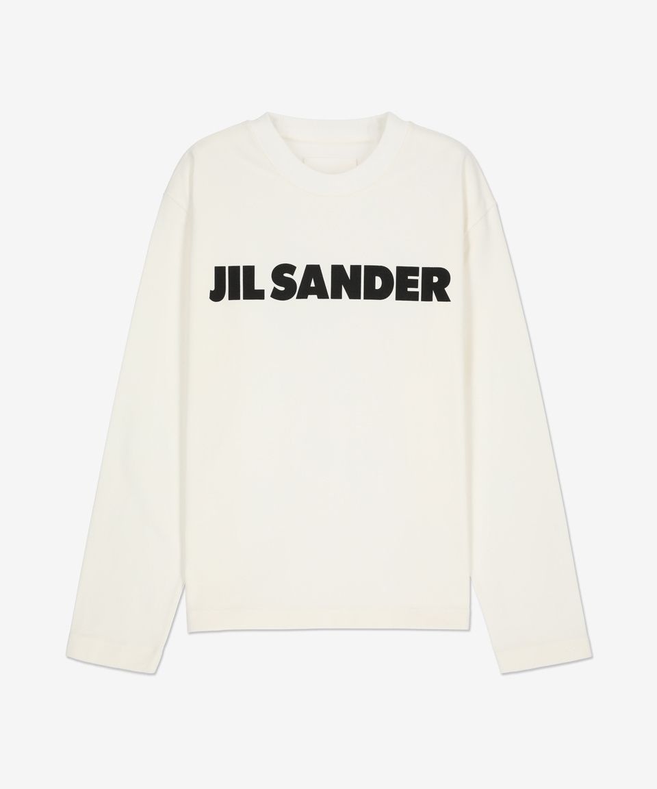 JIL SANDER》 J02GC0107 J45047 102 LOGO PRINT T SHIRT (Jil