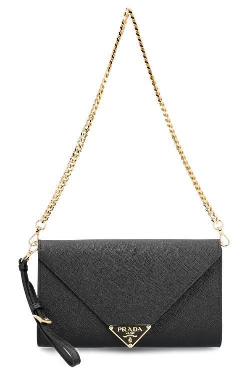 VIPセール◇送料込【PRADA】ロゴ プレート クラッチ バッグ