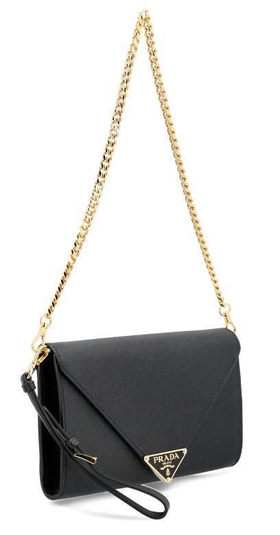 VIPセール◇送料込【PRADA】ロゴ プレート クラッチ バッグ