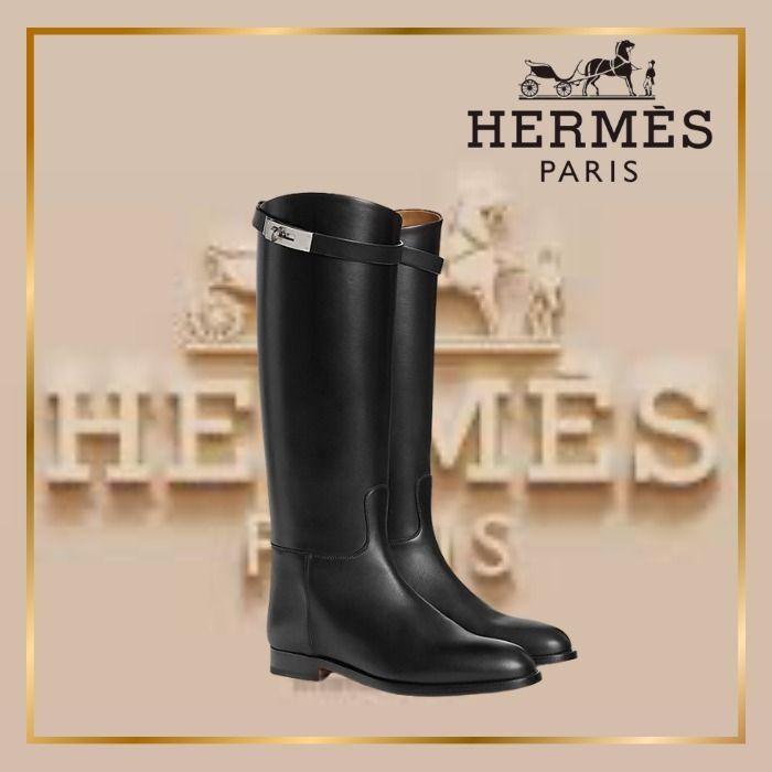 信頼 HERMES ショート 40 エルメスジャンピングブーツ希少サイズ 靴