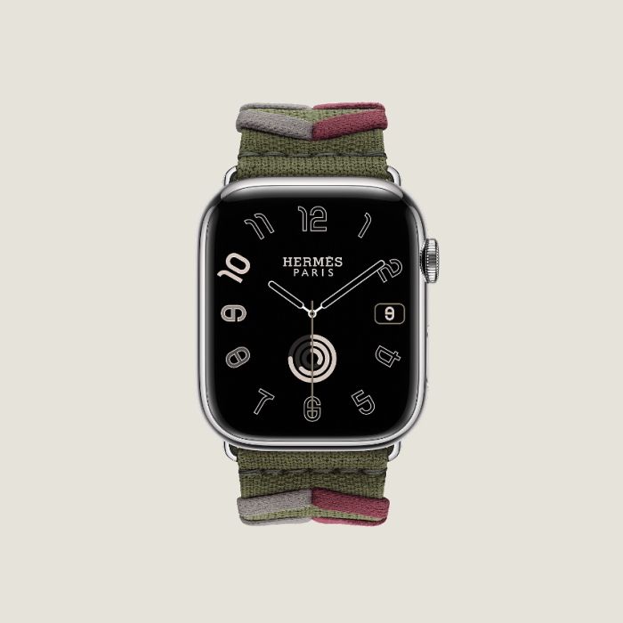 HERMES】Apple Watchバンド/ナイロン Single Tour 45mm Bridon