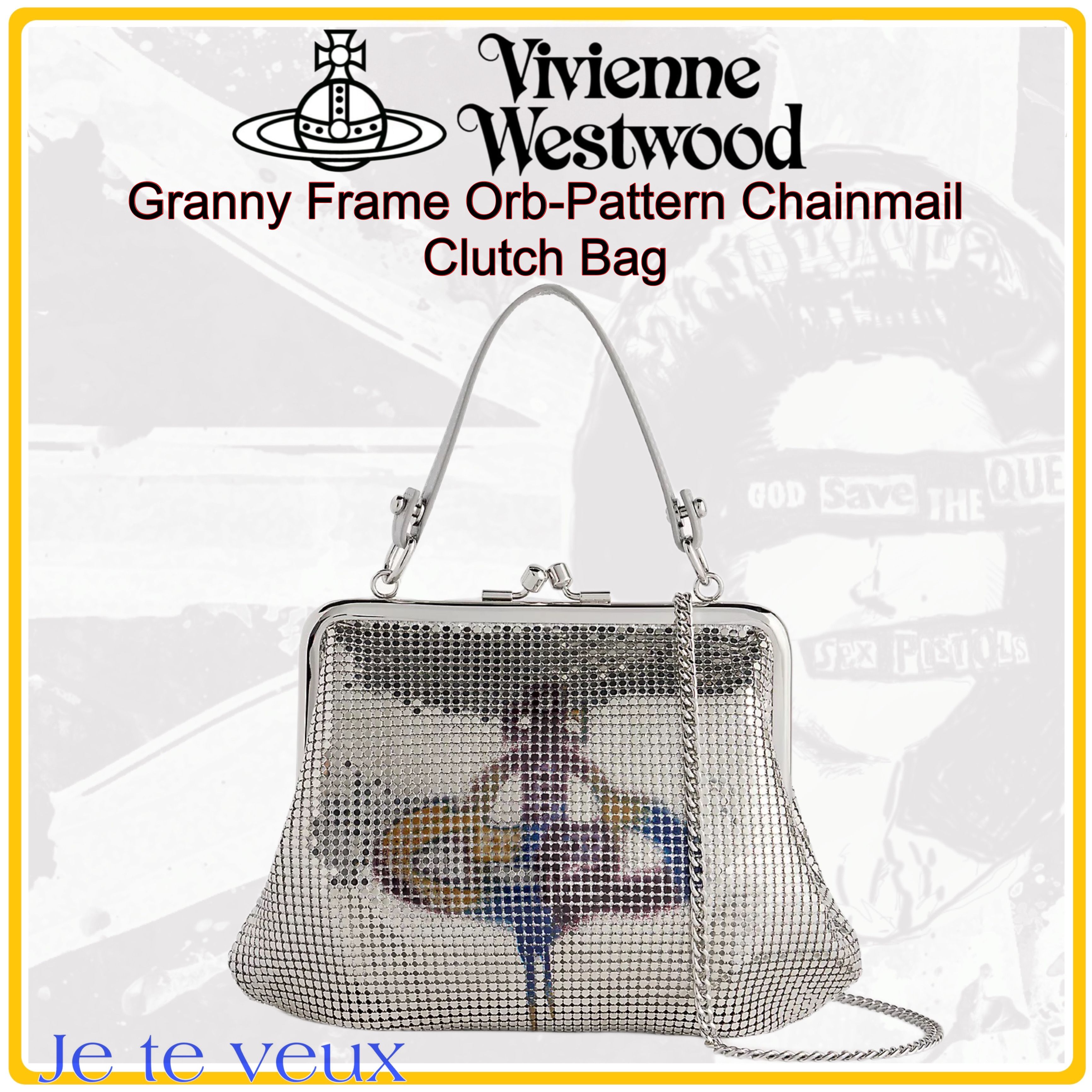 Vivienne Westwood グラニーオーブチェーンメールクラッチバッグ
