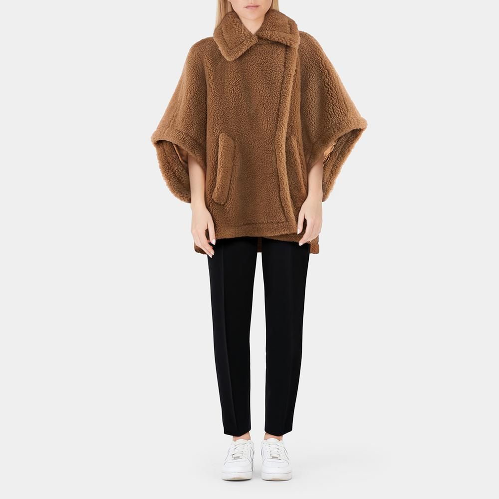Max Mara TARZO Teddy Fabricポンチョ・ケープジャケット Max Mara TEBE Teddy Fabricポンチョ・ケープジャケット (Max