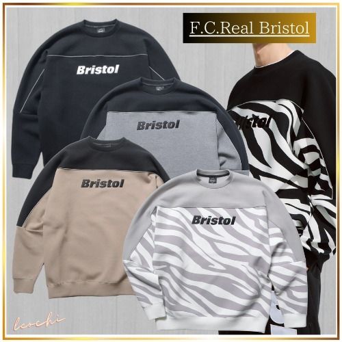 F.C.RealBristol*TECH SWEAT OVERSIZED CREWNECK TOP (F.C.Real