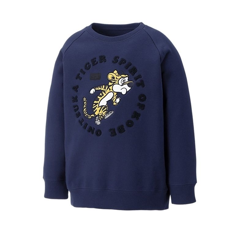 すぐお届け・送料込【Onitsuka Tiger】TOP / トップス Onitsuka Tiger SWEAT TOP BLACK 2183B378