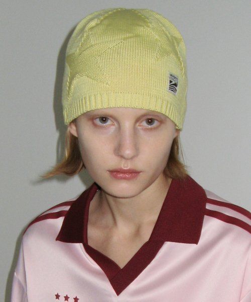 ニットキャップ・ビーニー SINOON JACQUARD STAR BEANIE GREY SINOON] JACQUARD STAR BEANIE (sinoon/ニットキャップ