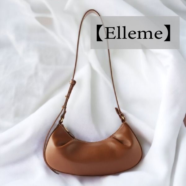 Elleme】ディンプルムーンレザーショルダーバッグ (elleme/ショルダー