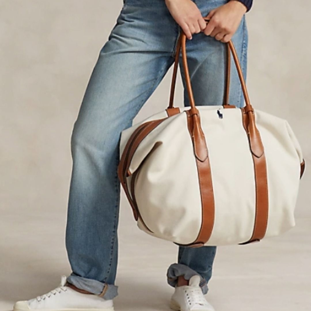 ラルフローレン】Canvas Extra-Large Bellport Tote (Ralph