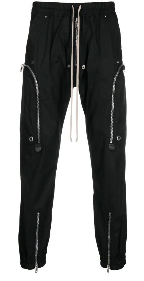 RICK OWENS Zip-pockets tapered-leg trousers パンツ (RICK