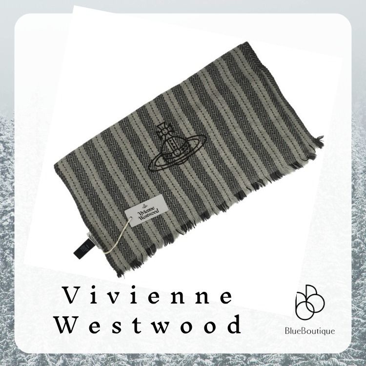 【未使用品】Vivienne Westwood スカーフ　シルク混　ITALY 在庫あり』Vivienne Westwood スカーフ ヤク (Vivienne Westwood