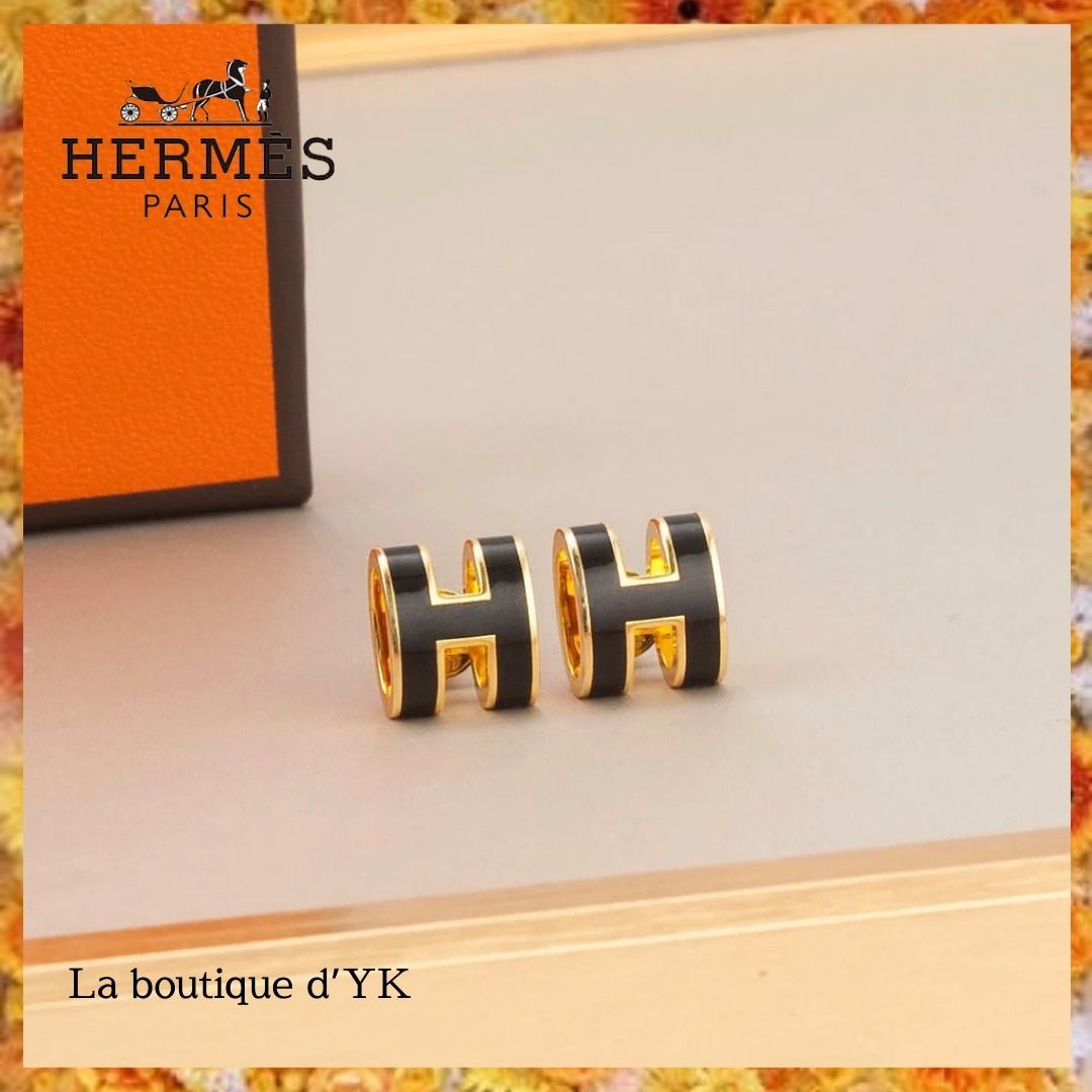 ☆お気に入りの一つを♪【HERMES】ミニ ポップ H ピアス