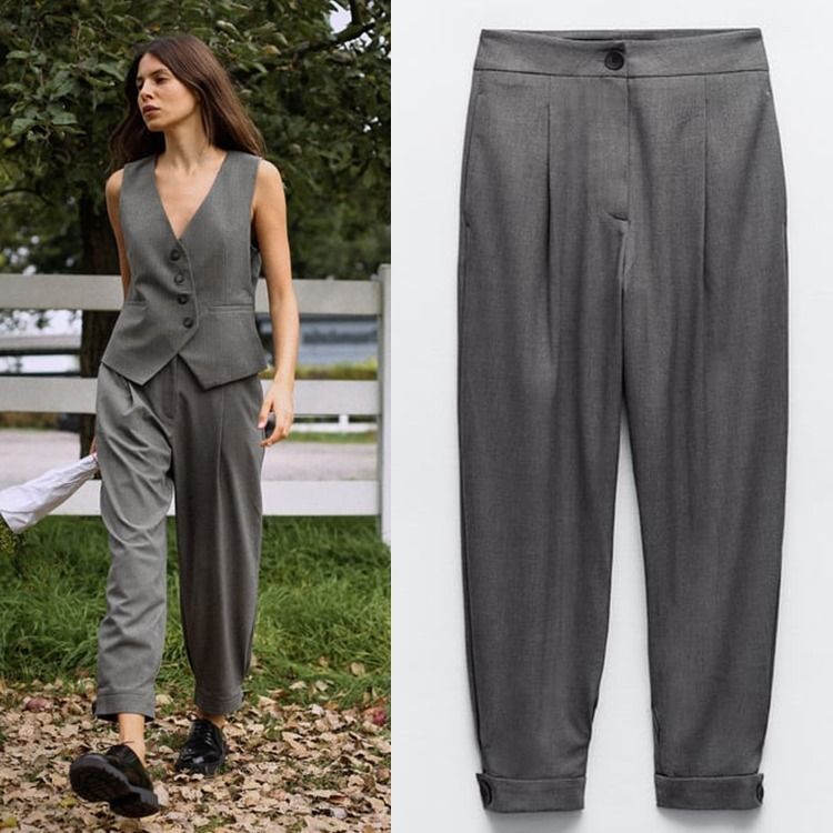 ZARA】バレルパンツ カフヘム 1608/235 (ZARA/パンツ) 1608/235【BUYMA】