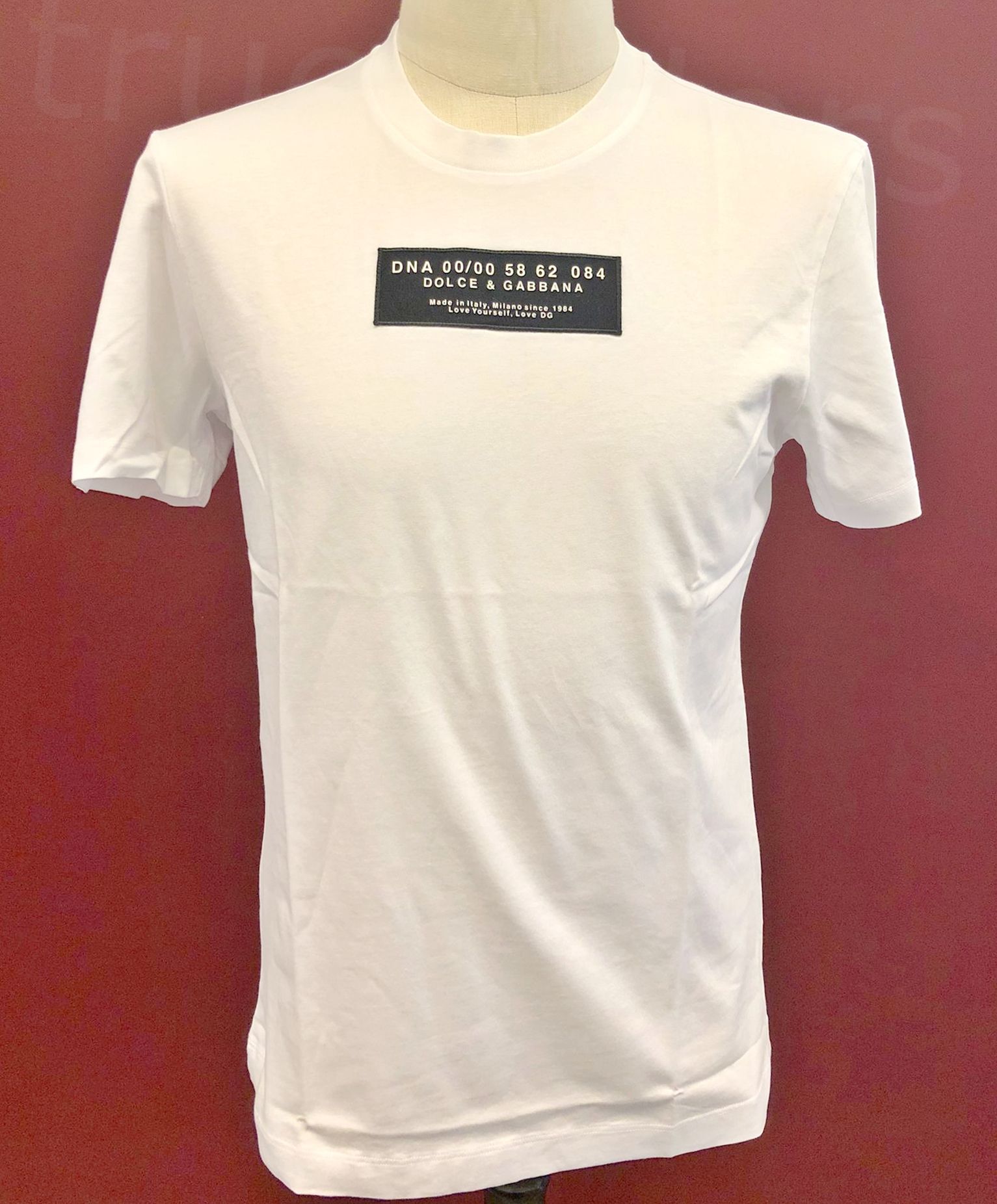 DOLCE&GABBANA ドルガバ DNAロゴパッチ コットン製 Tシャツ (Dolce