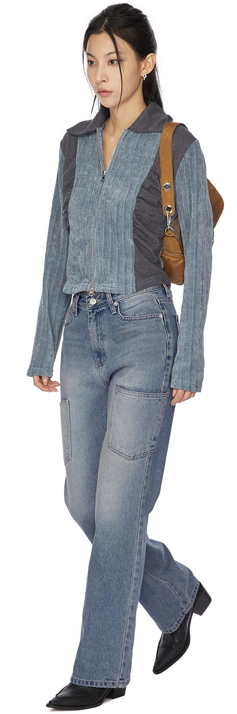 【PORTERNA】Seven Washing Straight Jeans PORTERNA】Seven Washing Straight Jeans (PORTERNA/デニム