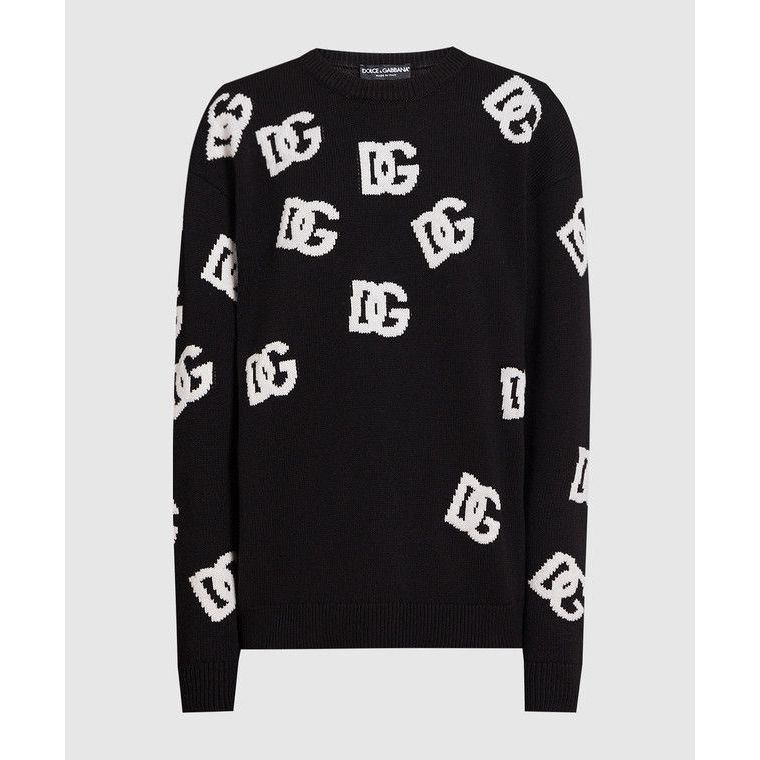 Dolce & Gabbana DGロゴジャカード セーター | ブラック