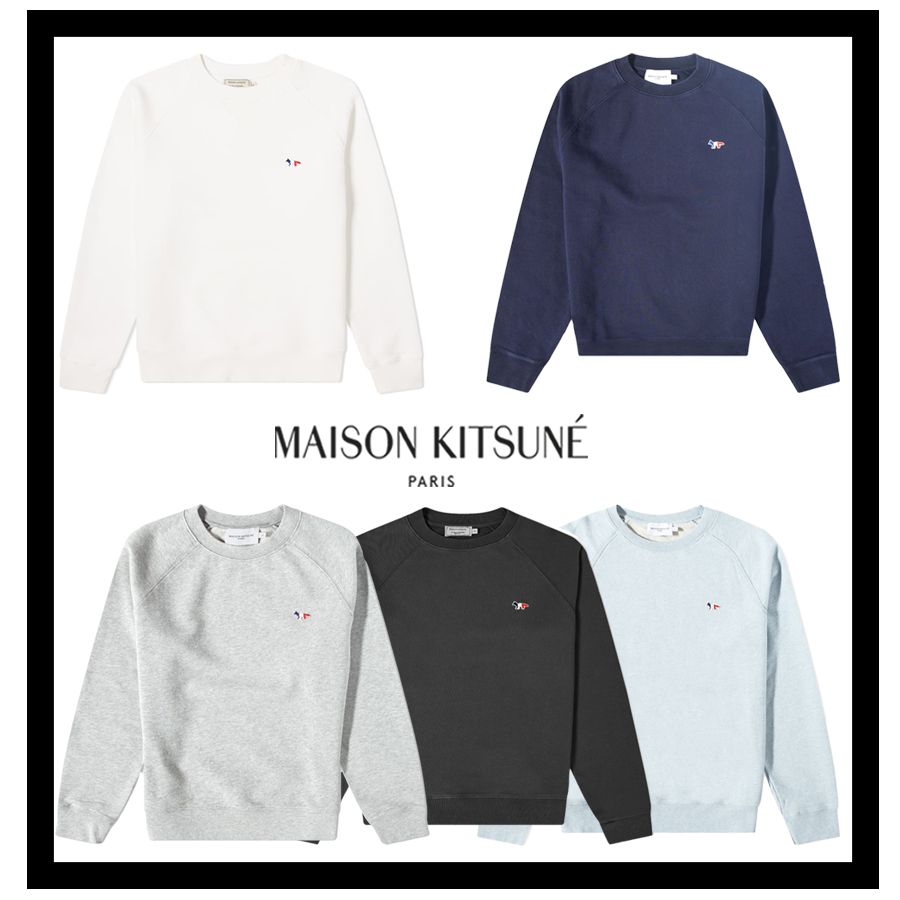 ☆MAISON KITSUNE☆ メゾンキツネ トリコロール スウェット (MAISON ...