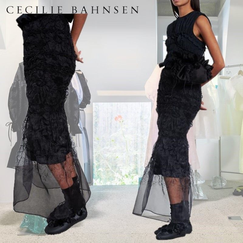 CECILIE BAHNSEN ロングスカート