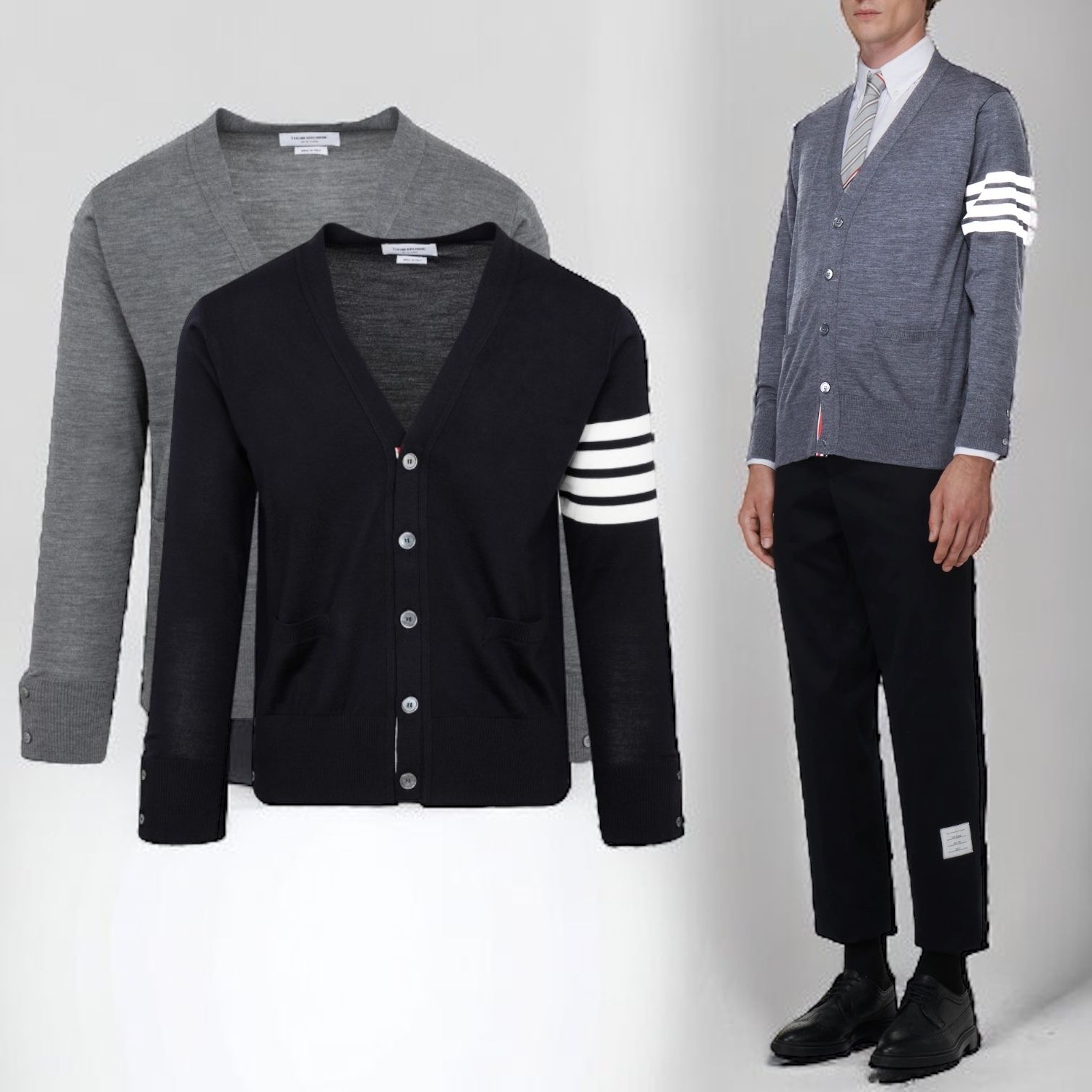 国内発】Thom Browne トムブラウン ウールカーディガン (THOM BROWNE ...