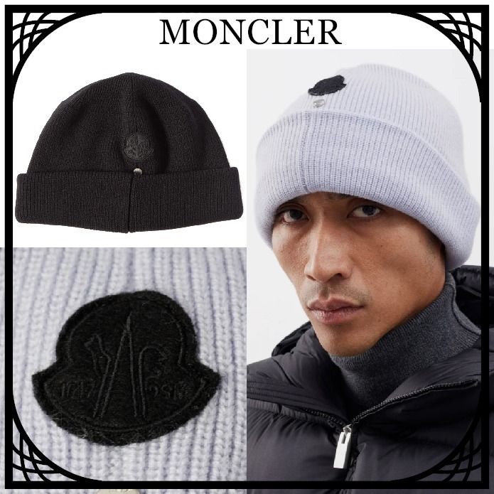 残りわずか】MONCLER 1017 ALYX 9SM ロゴビーニー 関税送料込 (MONCLER
