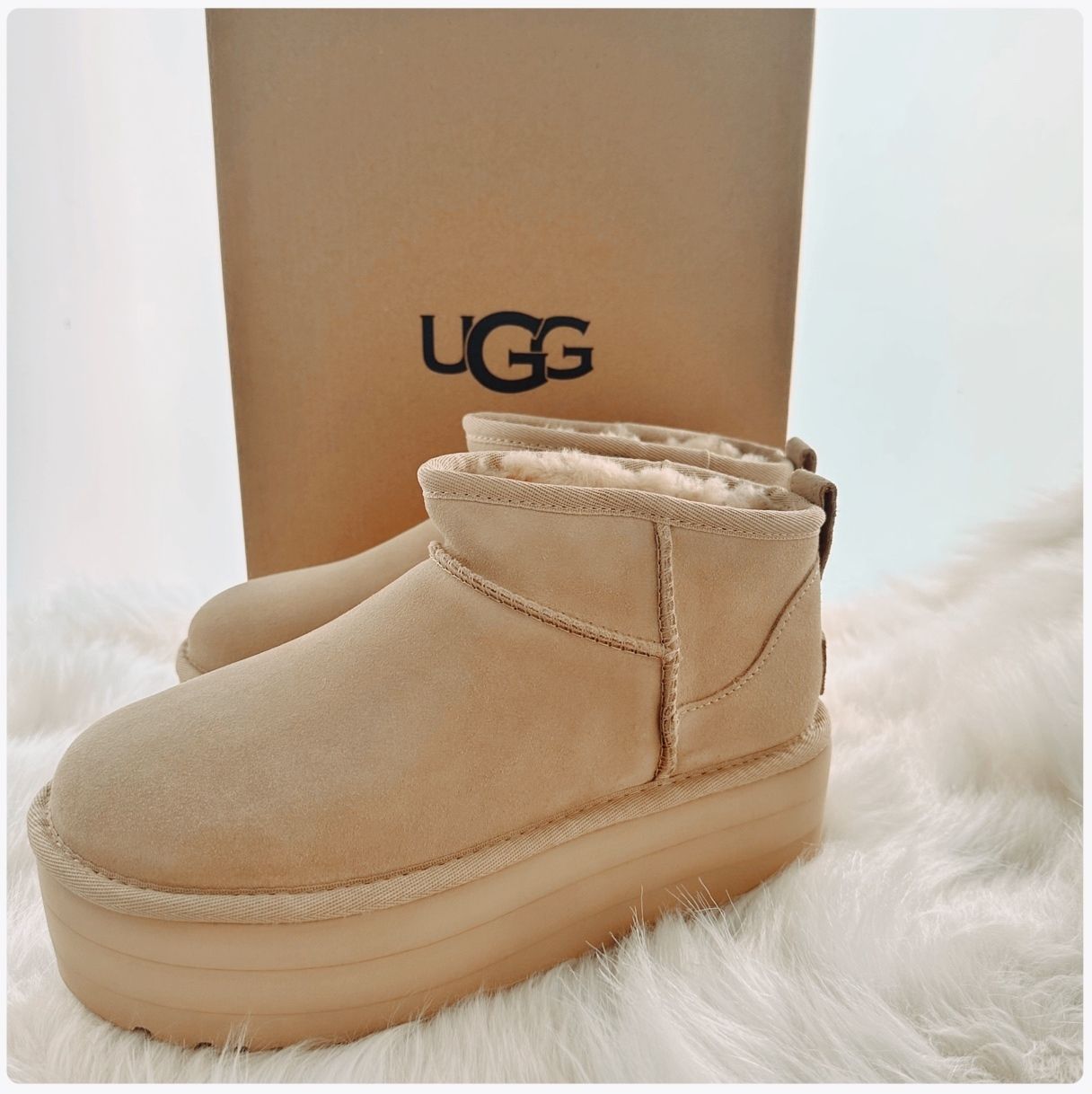 UGG アグ 厚底 ブーツ クラシック ウルトラミニ プラットフォーム 26cm