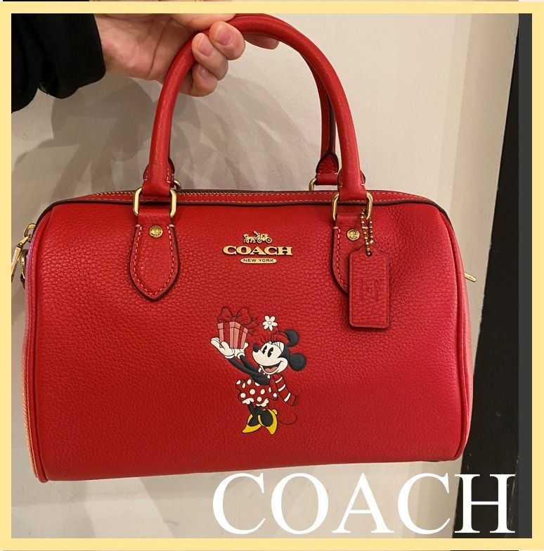 COACH＊コーチ×ディズニー ローワン サッチェル ミニーマウス (Coach