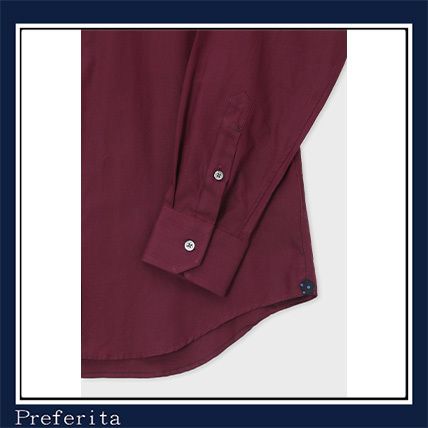 Paul Smith】ドレスシャツ ヘリンボーンウィーブ コットン (Paul Smith