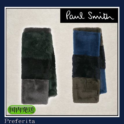 Paul Smith】マフラー パッチワーク ムートン (Paul Smith/マフラー