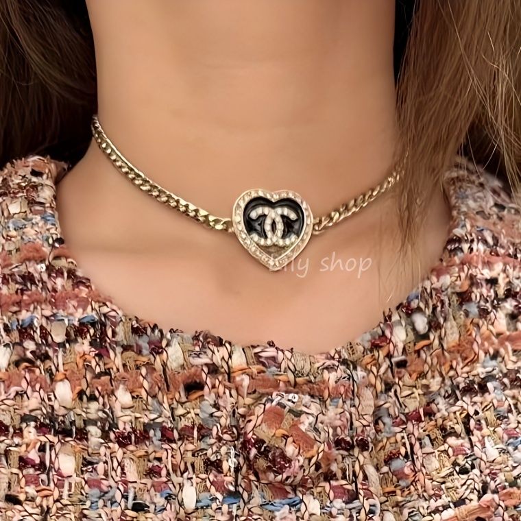 CHANEL シャネル 可愛い ハート チョーカー ネックレス