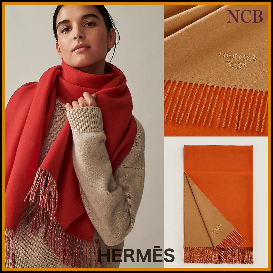 これ一つでキマる☆エルメス ダブルフェイスストール (HERMES/マフラー