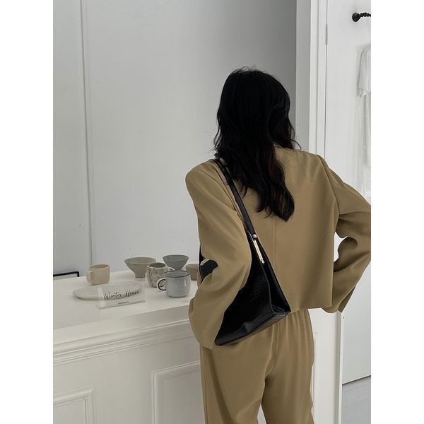 LCO-2309-005 ジャケット ブレザー シングル ダブル ショート丈 LCO-2309-005 ジャケット ブレザー シングル ダブル ショート丈