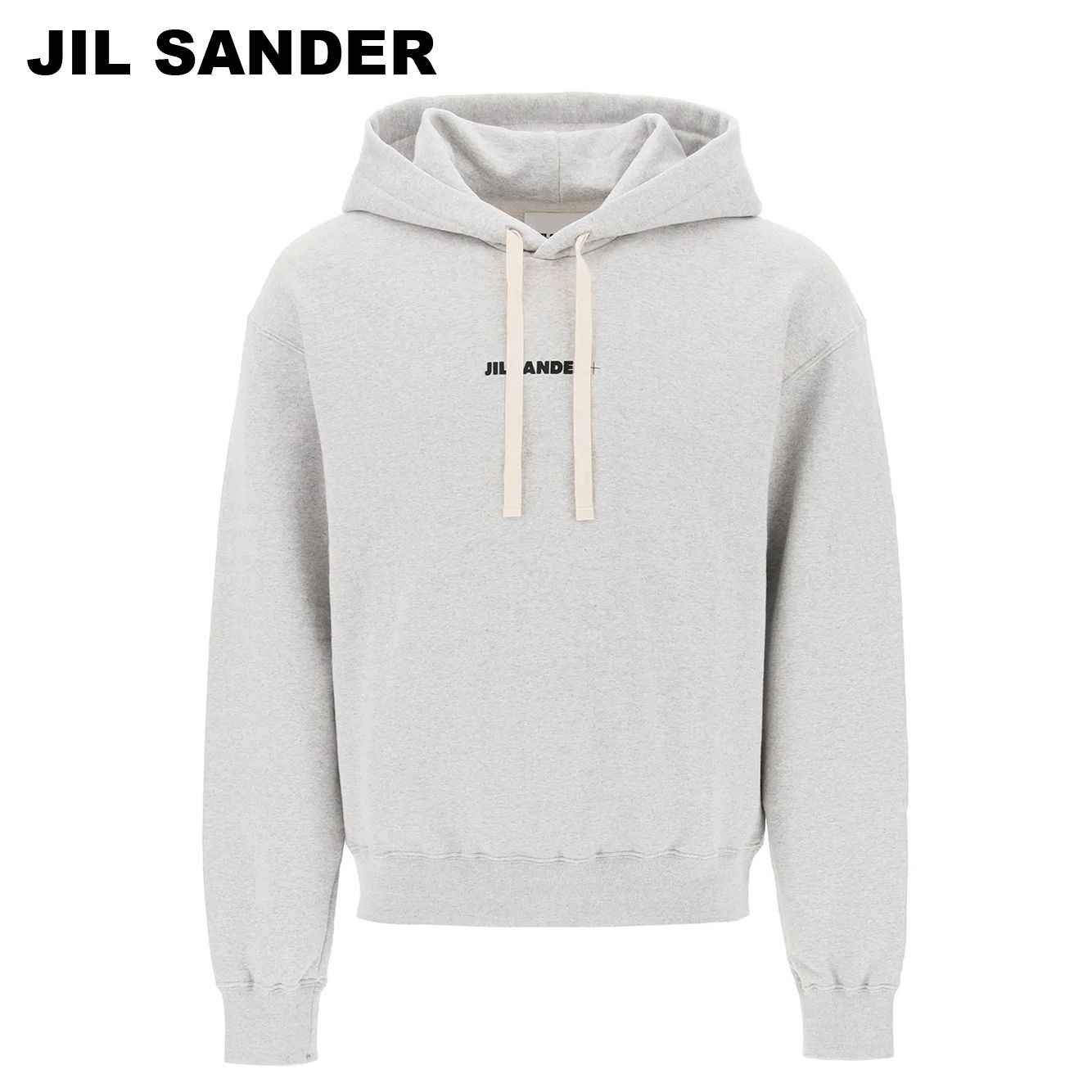 Jil Sander ジルサンダー ロゴ フーディー グレー パーカー (Jil