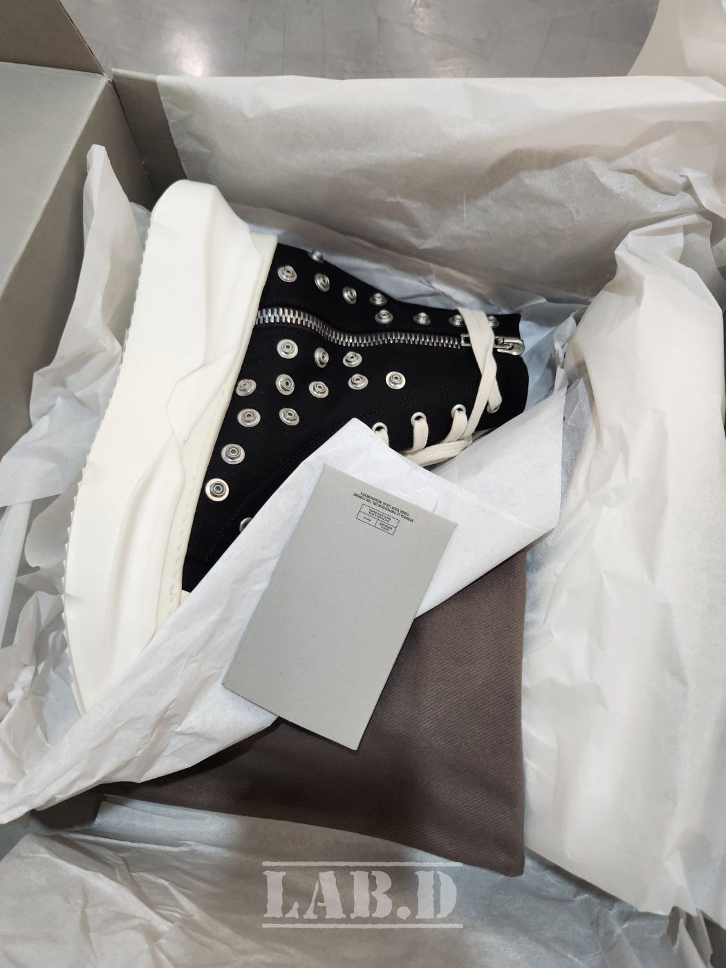 【RICK OWENS】DRKSHDW デニムスリッポンシューズ DRKSHDW | OVERDYED DENIM STUDS ABSTRACT SNEAKERS スニーカー