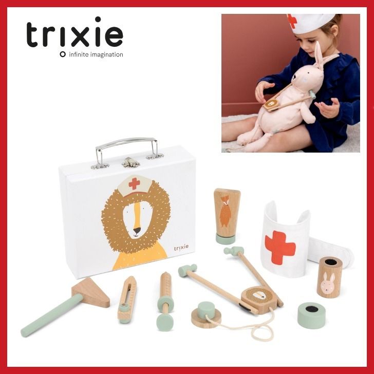 【利益還元祭】開催中！今年最後の大セール ☆trixie☆ 日本未入荷 可愛いドクターセット お医者さん ミュージシャン