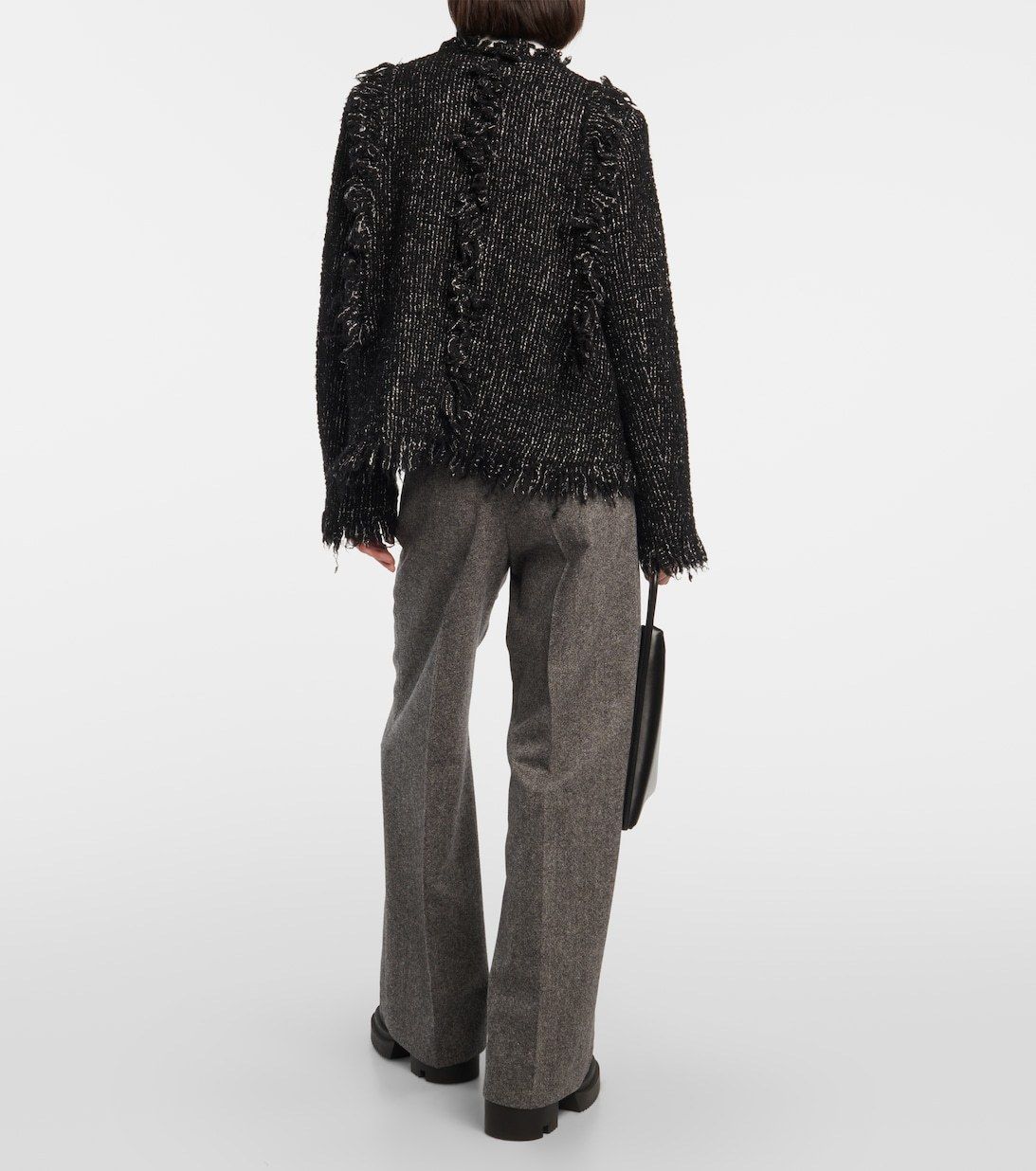 他の人はこちらも検索 関税・送料込】sacai 23AW (sacai フリンジ付ツイードジャケット ジャケット・アウター
