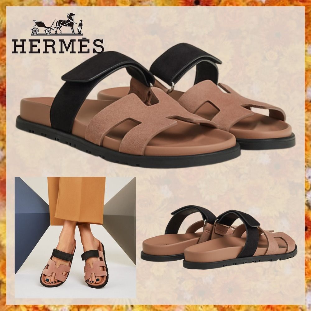 半額以下で買えるクーポン特集 HERMES シプレブラウン38.5 靴