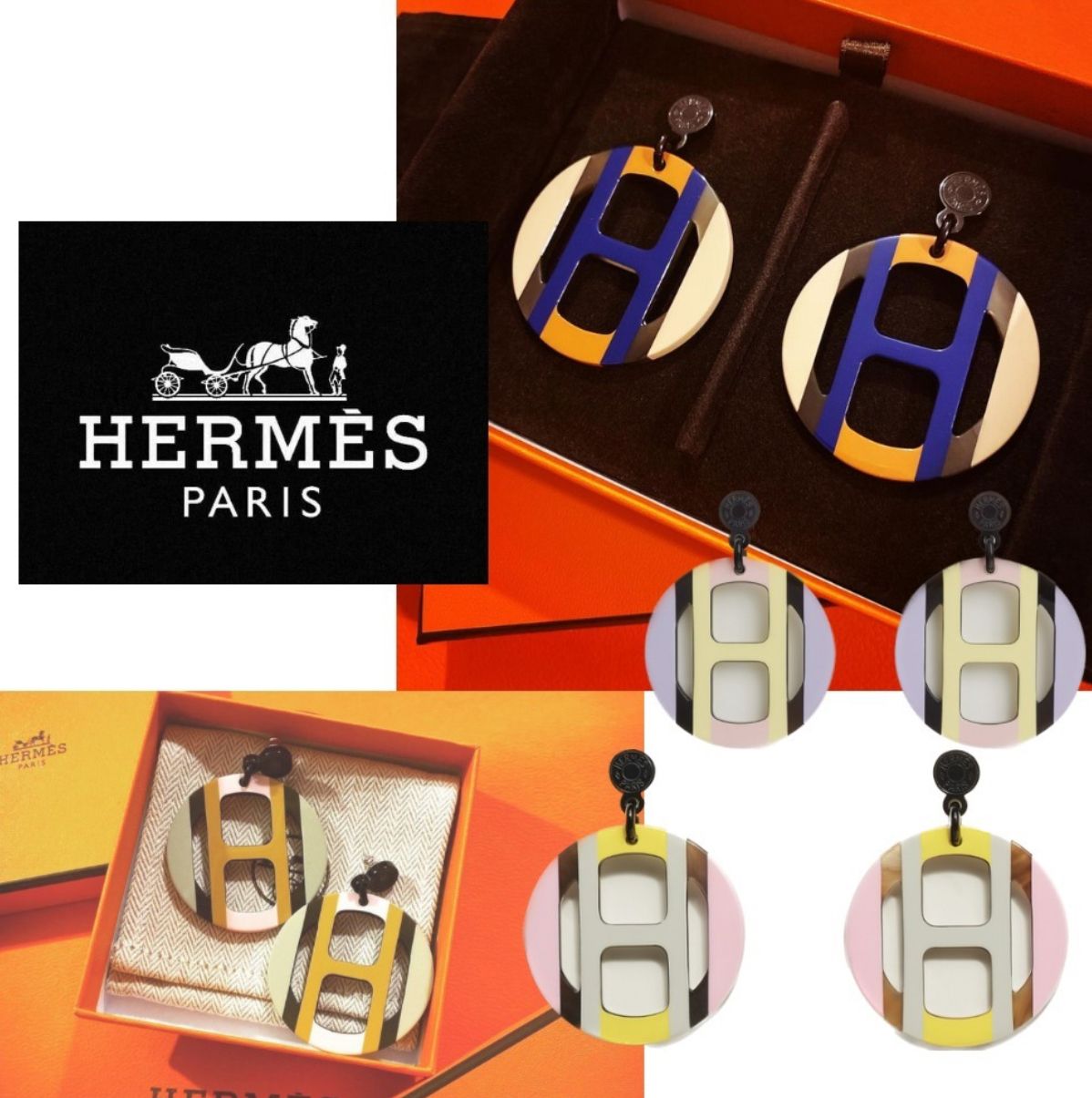 雑誌掲載の大人気♪】HERMES H Equipe ピアス (HERMES/ピアス
