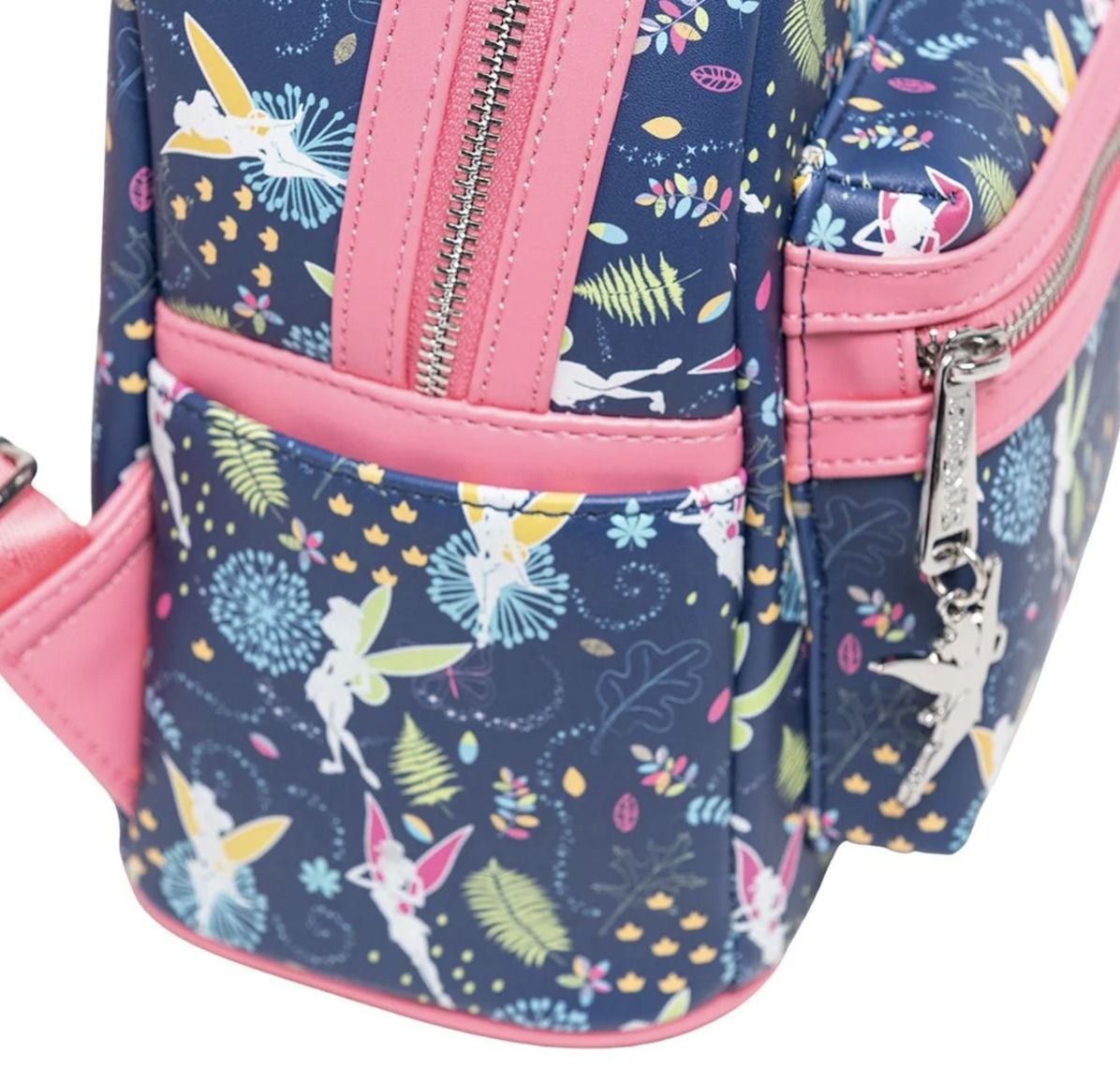Loungefly】Disney ティンカーベル 総柄 バックパック ピンク