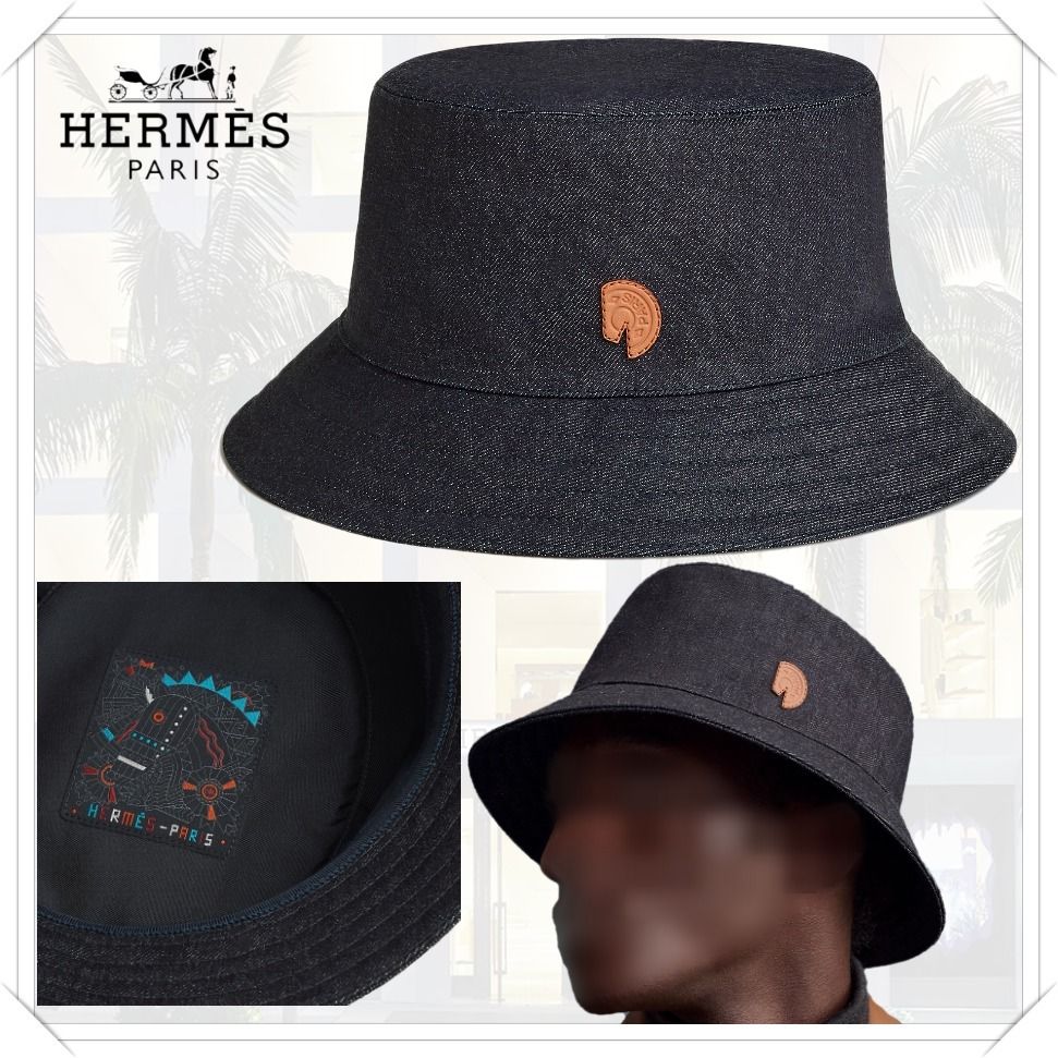 エルメスバケットハット フレッド Hサークル 帽子 キャップ