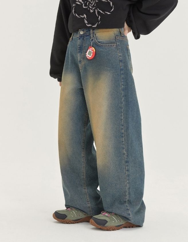 【BAON】23FW★ [BAONHAUS] Penforce washing straight denim pt BAON】23FW☆ [BAONHAUS] Penforce washing straight denim pt