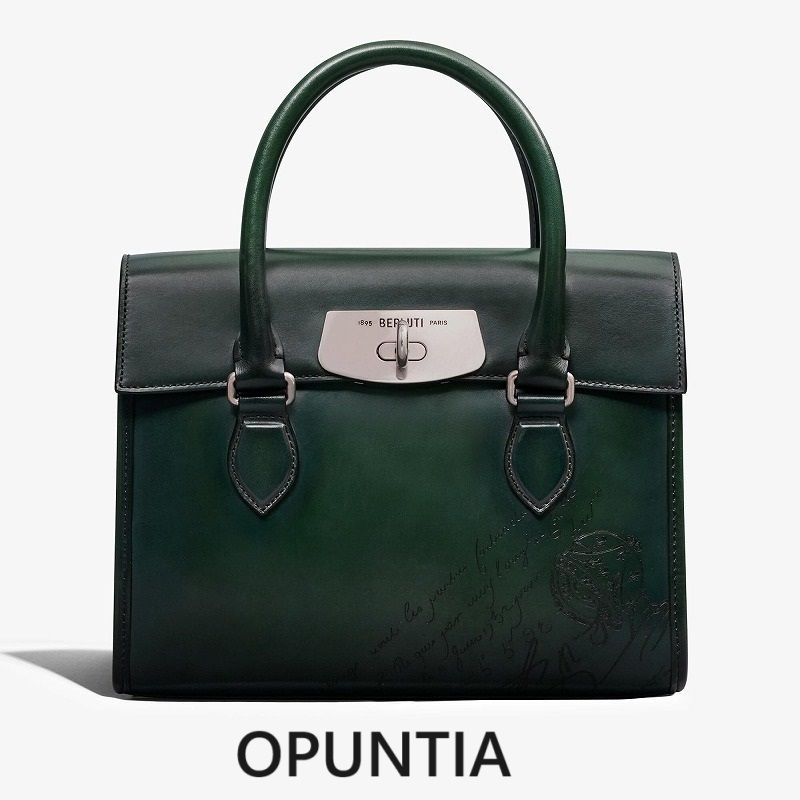 BERLUTI】E'Mio Gulliver Scritto レザーメッセンジャーバッグ