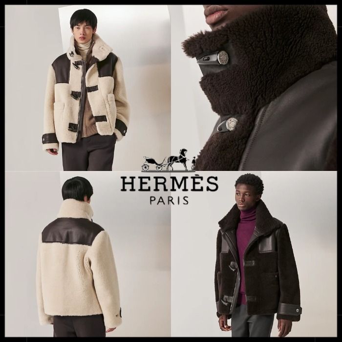 大人気商品から新着カラー！】HERMESダッフルコートジャケット