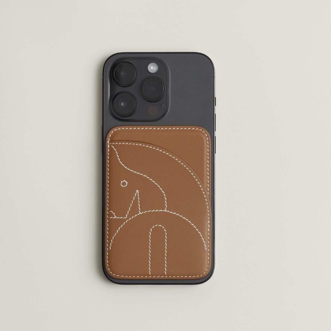 エルメスHERMES エテュイイーカバー レザースマホケースカード