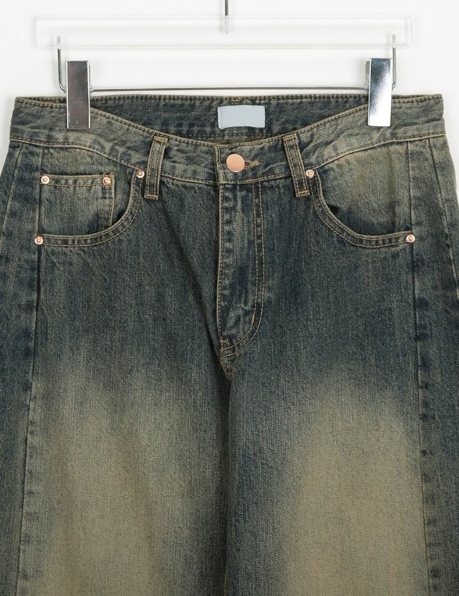 【BAON】Rukin cut washed balloon denim pants BAON】Rukin cut washed balloon denim pants (BAON/デニム