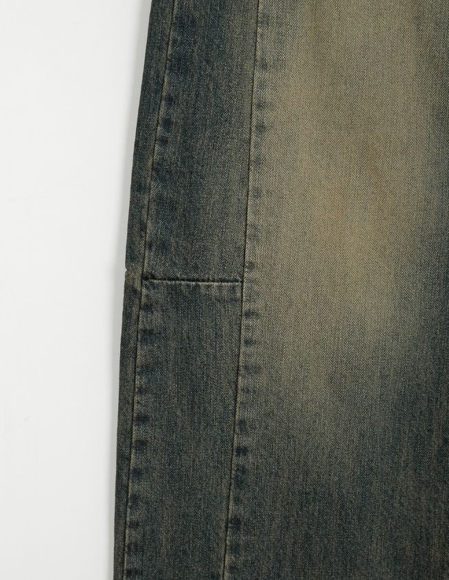 【BAON】Rukin cut washed balloon denim pants BAON】Rukin cut washed balloon denim pants (BAON/デニム