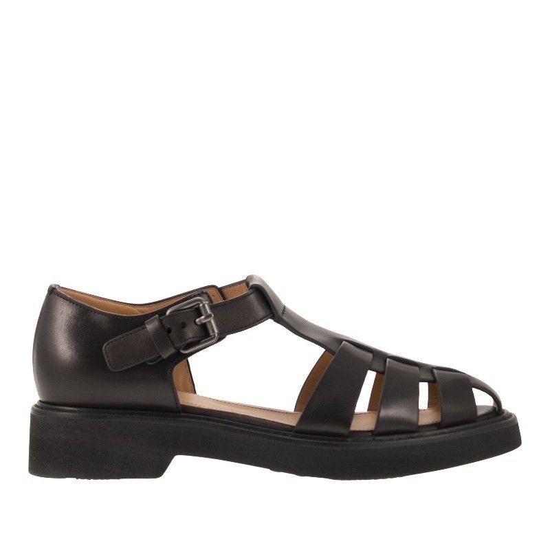 サンダル・ミュール CHANDELIER PUMP SANDALS Jeweled CHANDELIER BLACK PLATFORM SANDAL WITH PEARLS 130