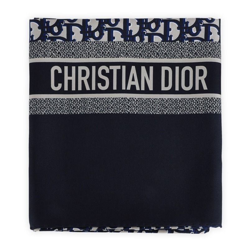 在庫処分 半額 DIOR♢オブリーク シルクツイル ストール (Dior/マフラー 小物