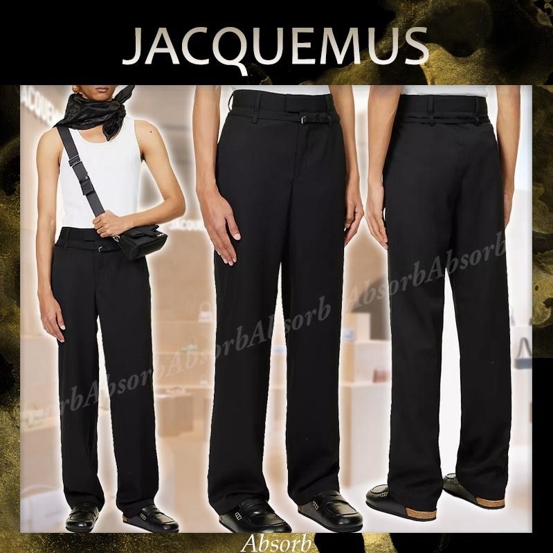 Jacquemusのブラックストレートジーンズです。 なでる Jacquemusのブラックストレートジーンズです。 なでる