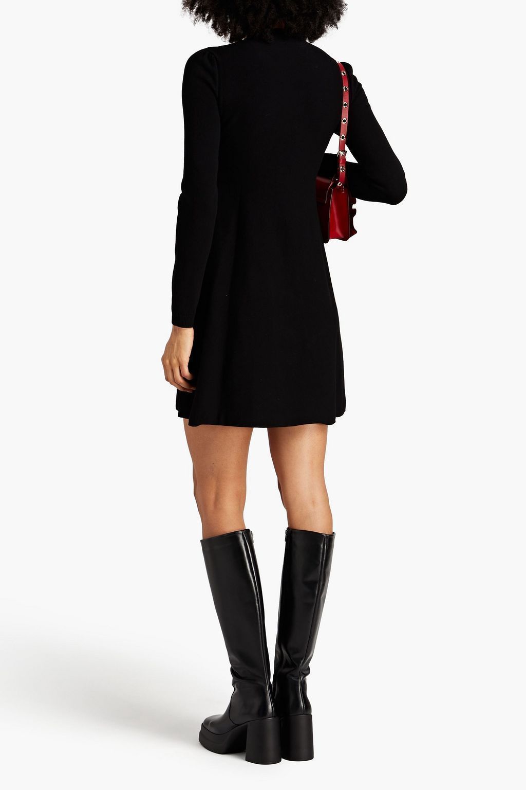 素敵☆RED VALENTINO ニット ミニワンピース ドットチュール