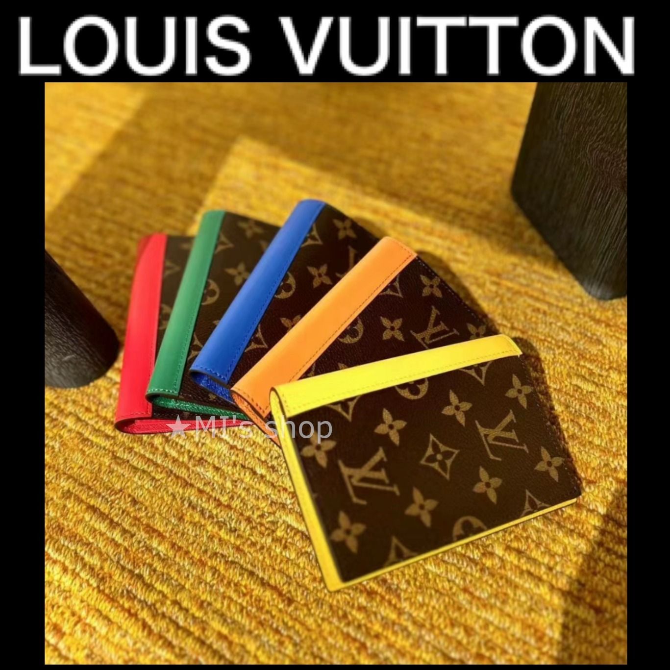 すぐ届く/鮮やかカラーがお洒落】LouisVuitton パスポートケース